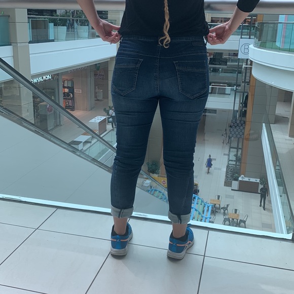 Diesel jeans blue boyfriend cut oversized high waist tight at the bottom part - Picture 11 of 12